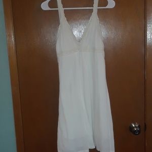 cute gauze off white dress